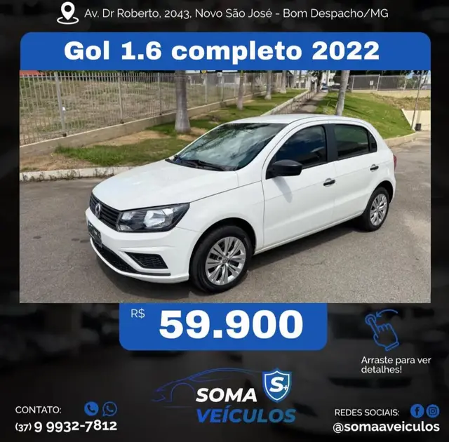 Carro Volkswagen Gol 2022 1.6 (Flex)