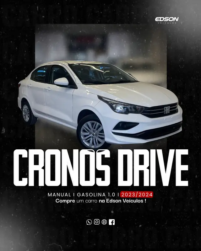 Carro Fiat Cronos 2024 Drive 1.0