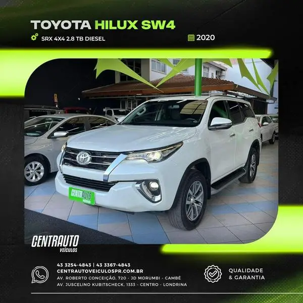 Carro Toyota Hilux Cabine Dupla 2020 Hilux 2.8 16v TDI SRV CD 4x4 (Aut)