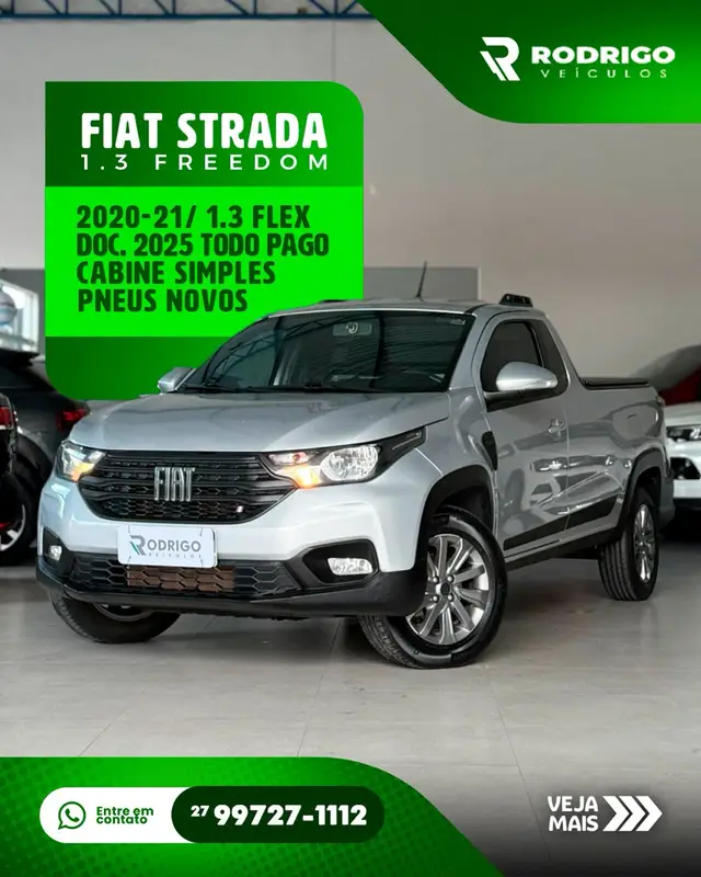 Carro Fiat Strada 2021 Freedom 1.3 CS Plus (Flex)