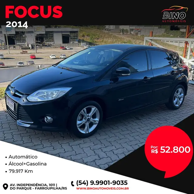 Carro Ford Focus Hatch 2014 SE 1.6 16V TiVCT