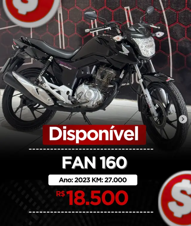 Carro Honda CG 160 2023 Fan