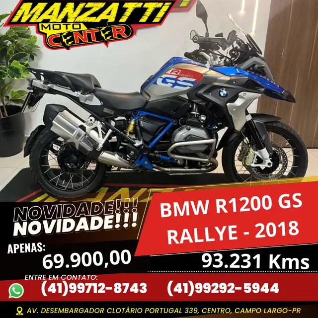 Carro BMW R 1200 2018 GS Rallye
