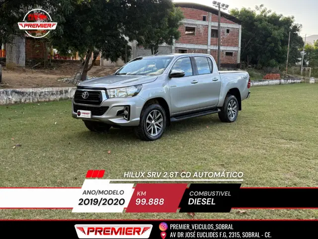 Carro Toyota Hilux Cabine Dupla 2020 Hilux 2.8 TDI SRV CD 4x4 (Aut)