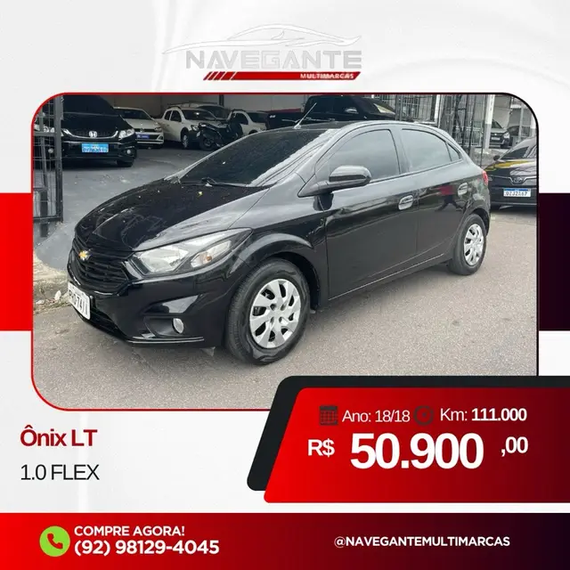 Carro Chevrolet Onix 2018 1.0 LT SPE/4