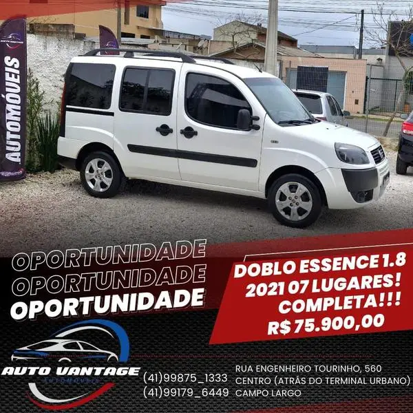 Carro Fiat Doblò 2021 Essence 1.8 16V (Flex)