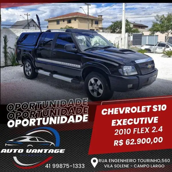 Carro Chevrolet S10 Cabine Dupla 2010 S10 Executive 4x2 2.4 (Flex) (Cab Dupla)