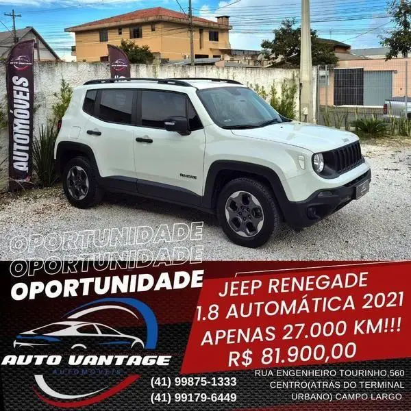 Carro Jeep Renegade 2021 STD 1.8 4x2 (Aut) (Flex)
