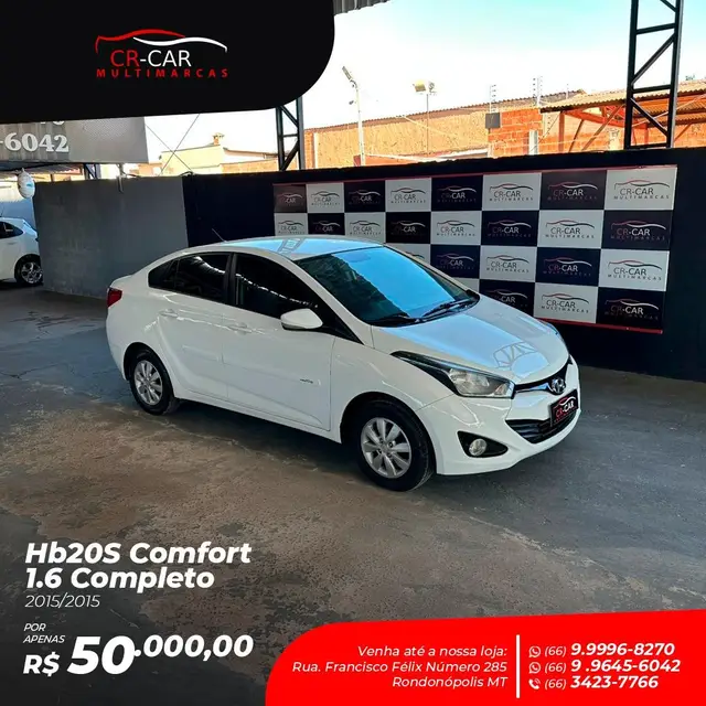 Carro Hyundai HB20S 2015 1.6 Comfort Plus (Flex)