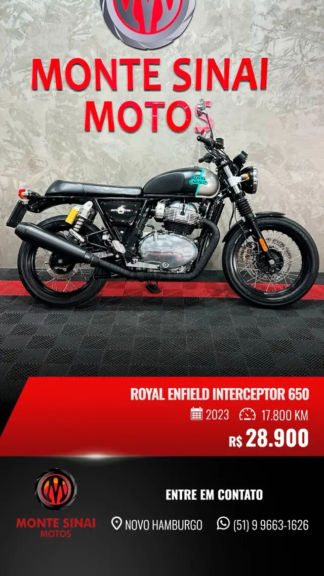 Carro Royal Enfield Interceptor 2023 648 cc