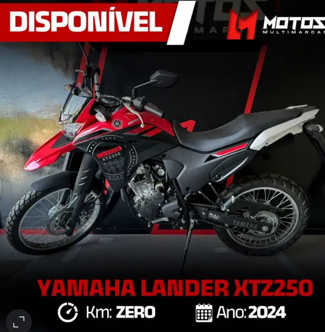 Carro Yamaha XTZ 250 Lander 2024 ABS