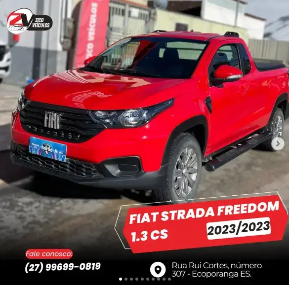 Carro Fiat Strada 2023 Freedom 1.3 CD (Flex)