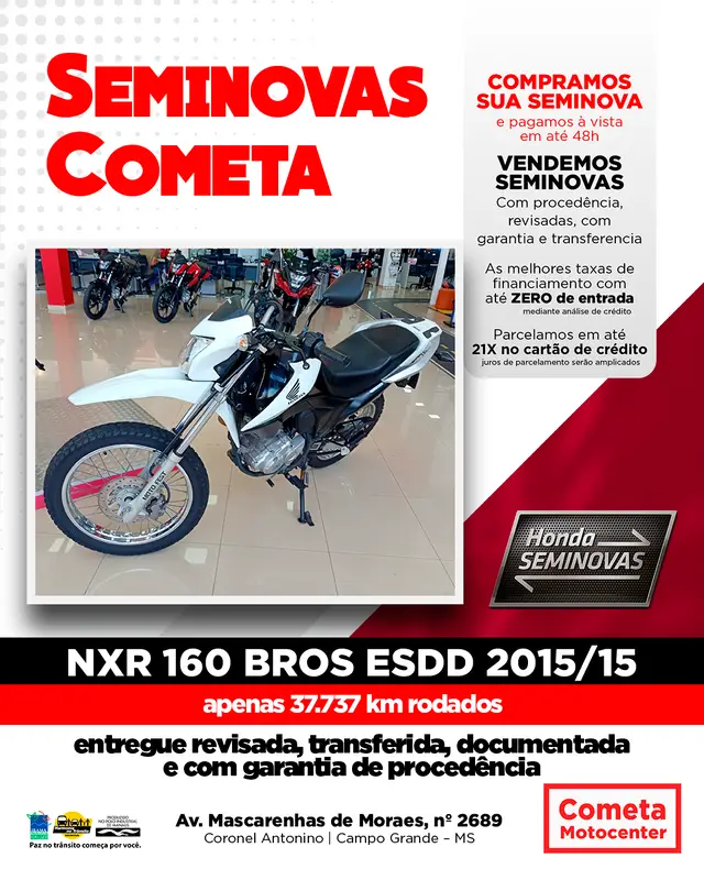 Carro Honda NXR 160 2015 Bros ESDD