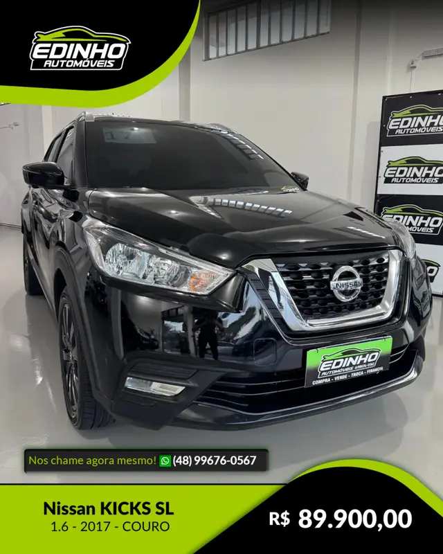 Carro Nissan Kicks 2017 1.6 SL CVT (Flex)