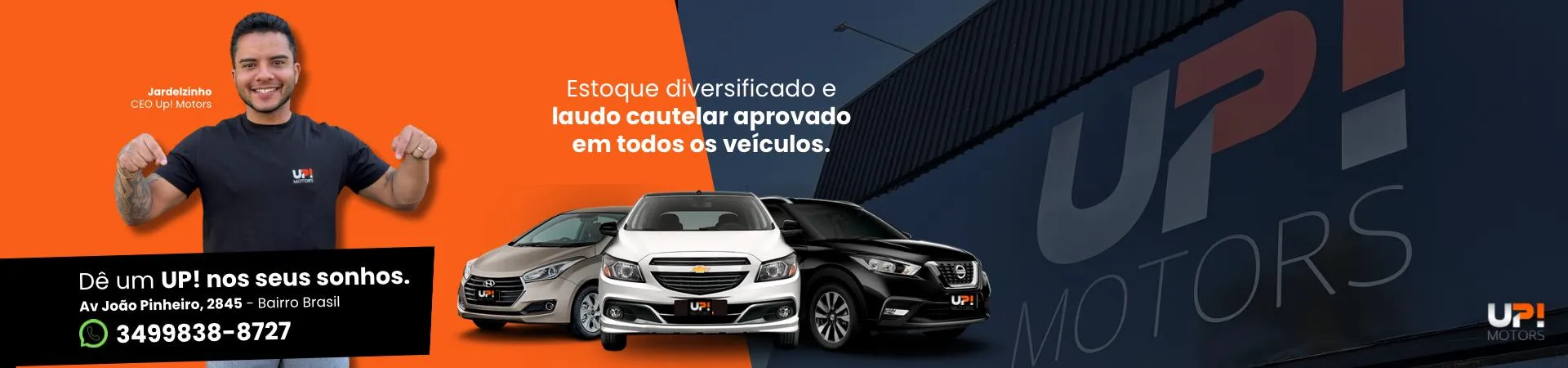 Fachada da loja Veículos à venda em UP MOTORS - Uberlândia - MG | Mobiauto
