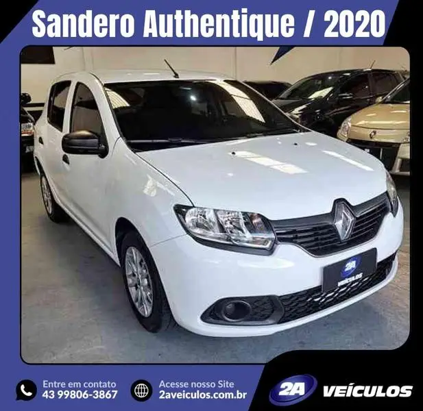 Carro Renault Sandero 2020 Authentique 1.0 (Flex)