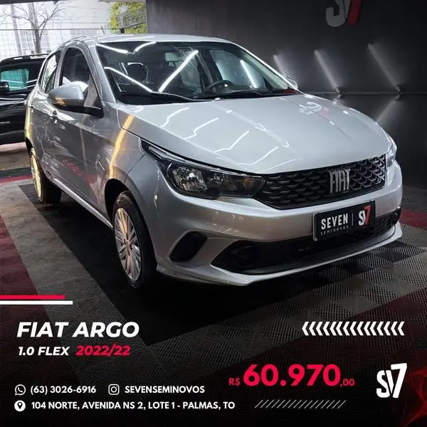 Carro Fiat Argo 2022 Drive 1.0 (Flex)
