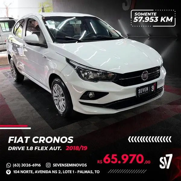 Carro Fiat Cronos 2019 1.8 Drive (Aut) (Flex)