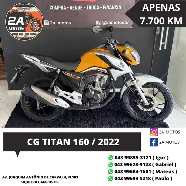 Carro Honda CG 160 2022 Titan