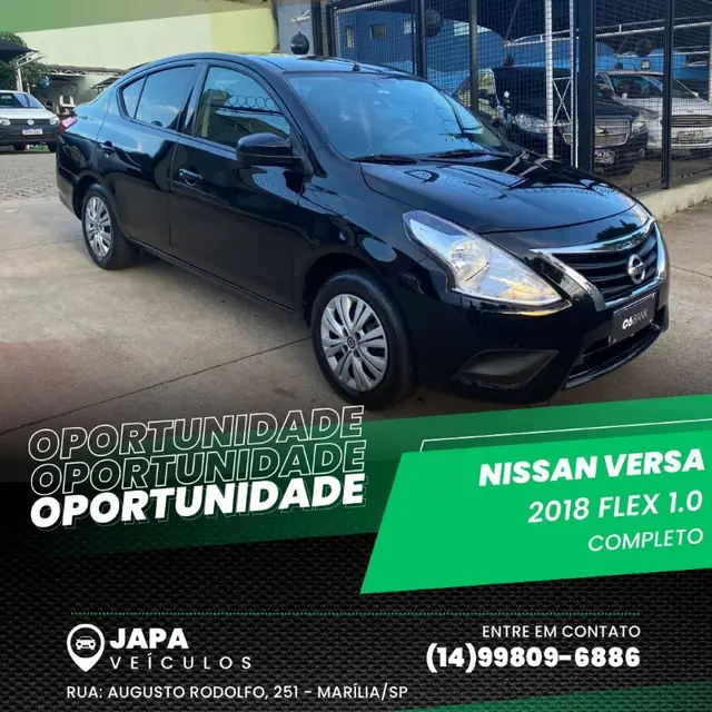 Carro Nissan Versa 2018 1.0 12V (Flex)