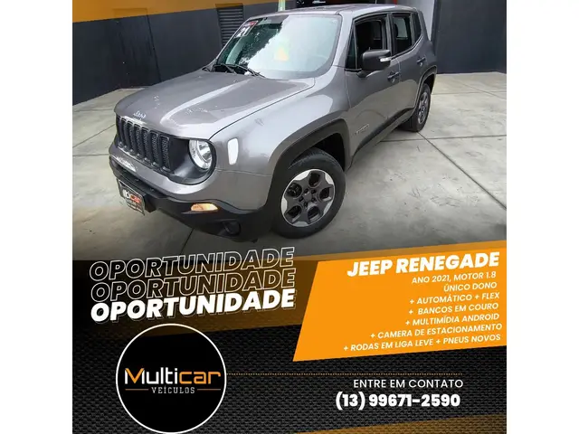 Carro Jeep Renegade 2021 STD 1.8 4x2 (Aut) (Flex)