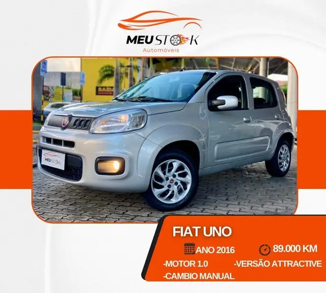 Carro Fiat Uno 2016 Attractive 1.0 (Flex) 4p