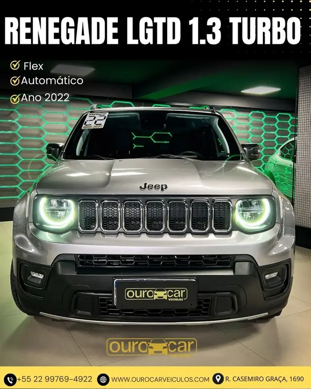 Carro Jeep Renegade 2022 Longitude 1.3 Turbo 4x2