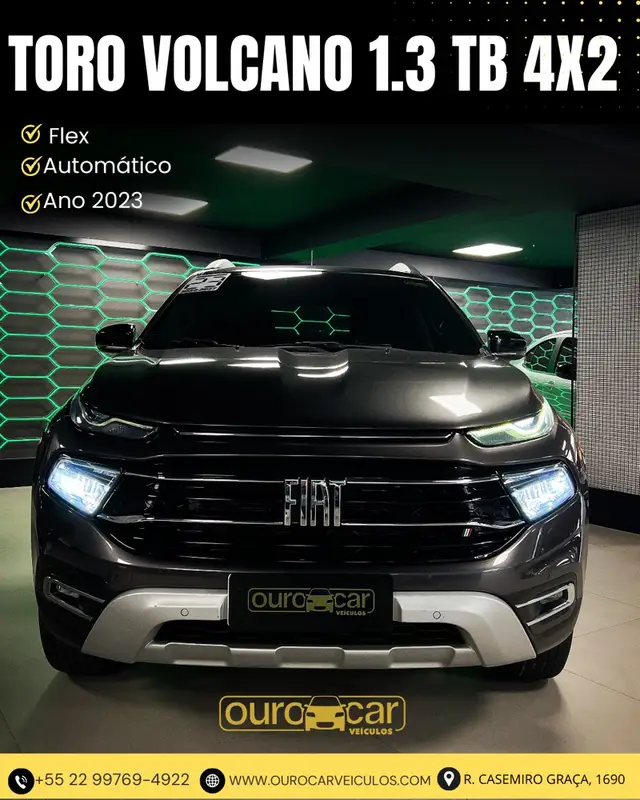Carro Fiat Toro 2023 Volcano 1.3