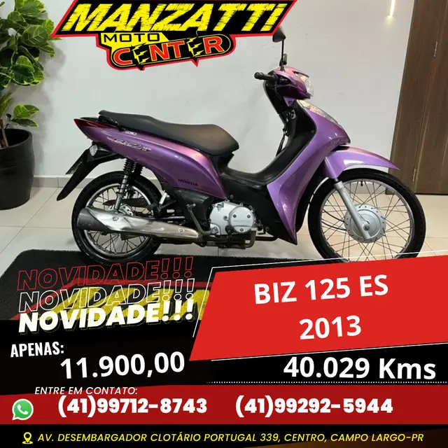 Moto Honda Biz 125i 2013 ES