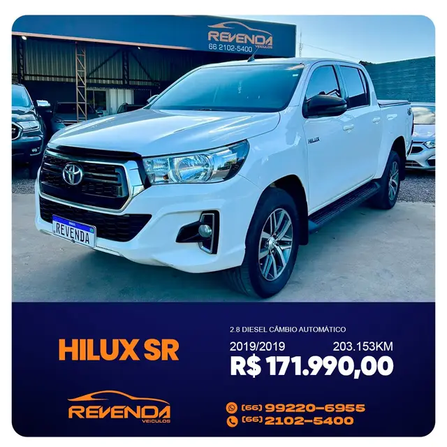 Carro Toyota Hilux Cabine Dupla 2019 Hilux 2.8 TDI CD STD 4x4 (Power Pack) (Diesel)