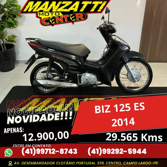 Moto Honda Biz 125i 2014 ES