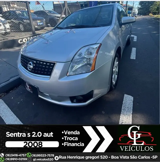 Carro Nissan Sentra 2008 S 2.0 16V (aut)