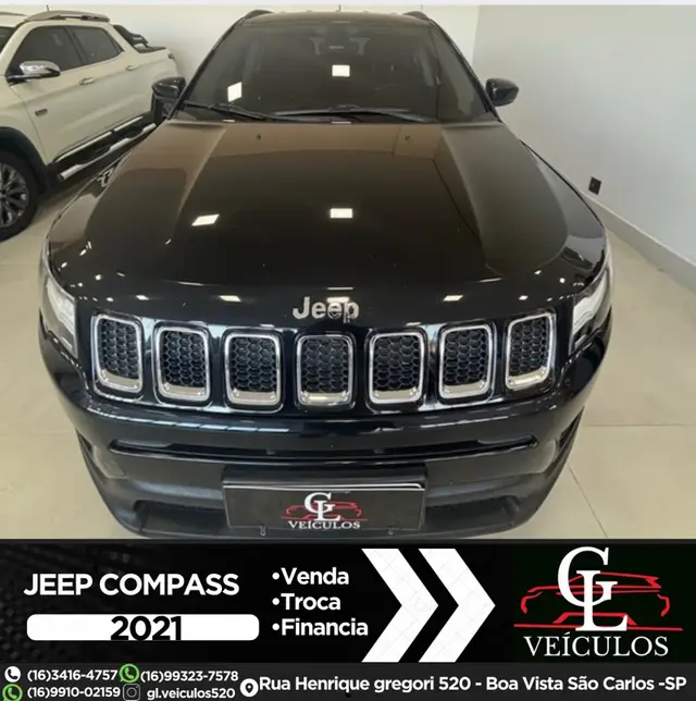 Carro Jeep Compass 2021 2.0 Sport 4x2 (Aut) (Flex)