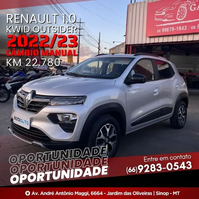 Carro Renault Kwid 2023 Outsider 1.0 12v SCe (Flex)