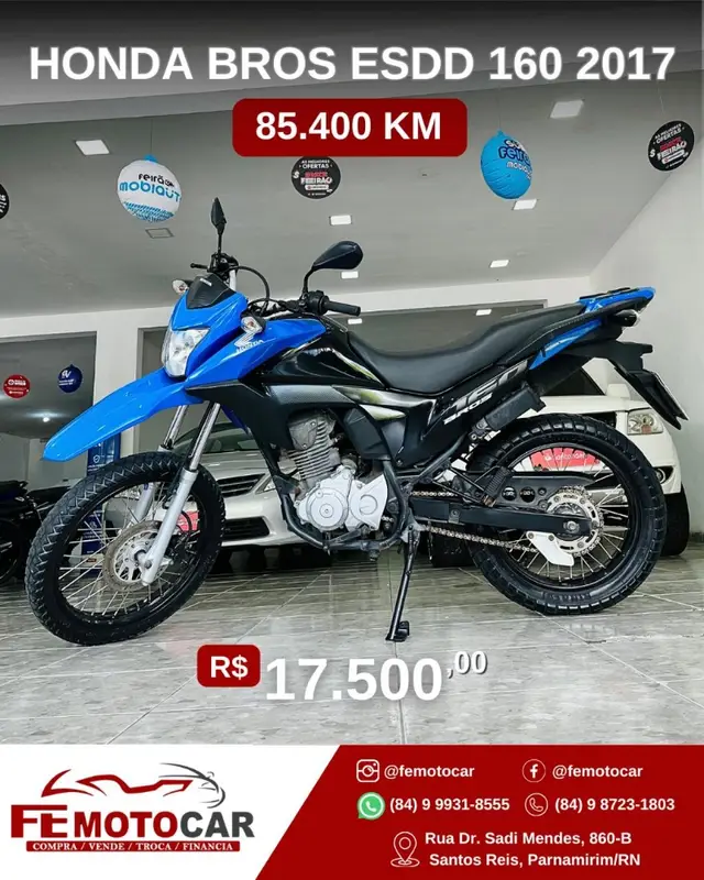 Carro Honda NXR 160 2017 Bros ESDD