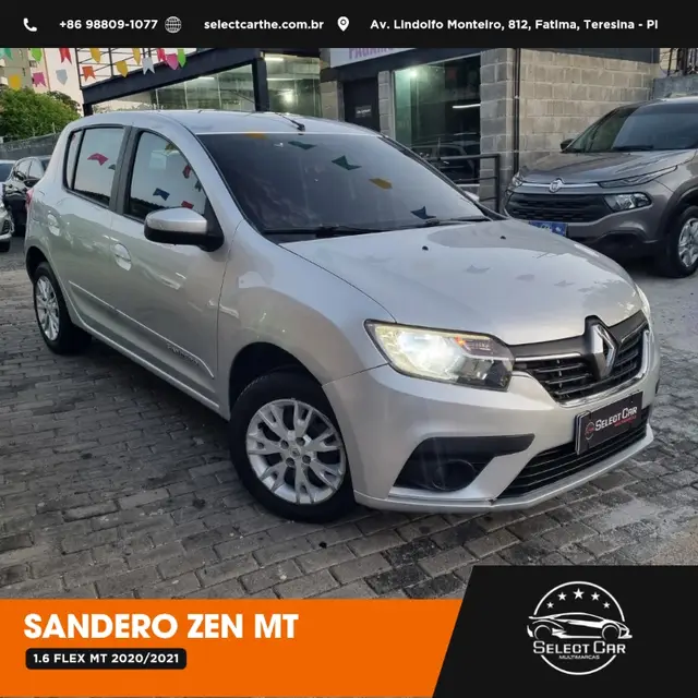 Carro Renault Sandero 2021 Zen 1.6 16V SCe (Flex)