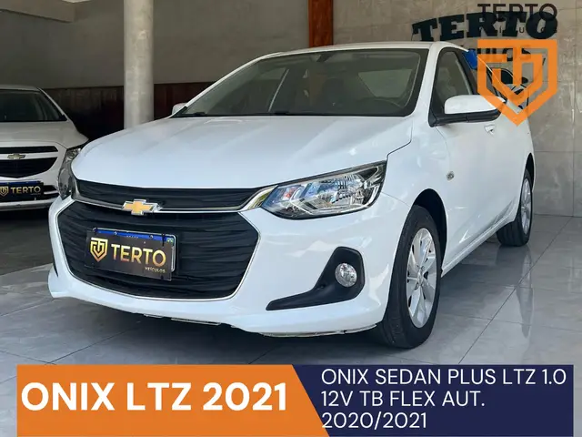 Carro Chevrolet Onix Plus 2021 1.0 LTZ Turbo (Flex) (Aut)