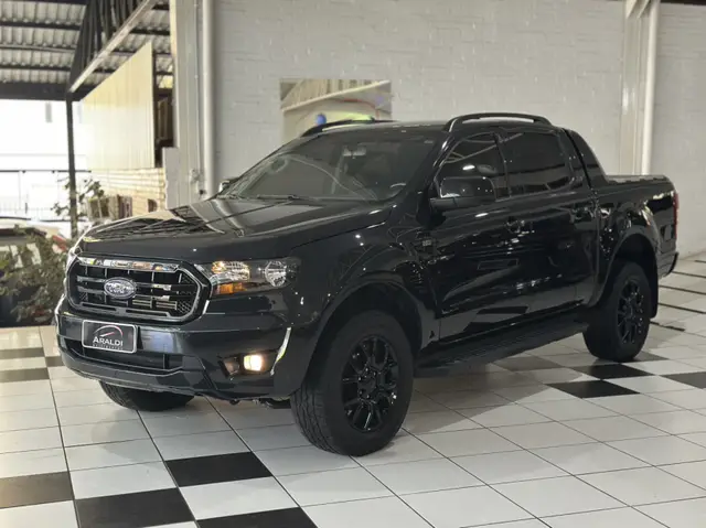 Carro Ford Ranger Cabine Dupla 2022 Black 2.2 Turbodiesel 4x2 (Aut)
