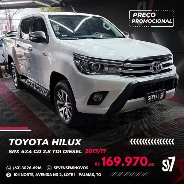 Carro Toyota Hilux Cabine Dupla 2017 Hilux 2.8 16v TDI SRV CD 4x4 (Aut)