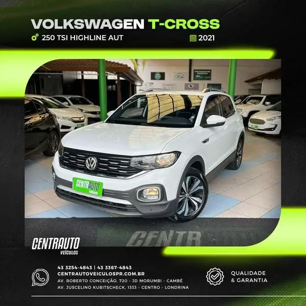 Carro Volkswagen T-Cross 2021 1.4 TSI Highline (Aut) (Flex)