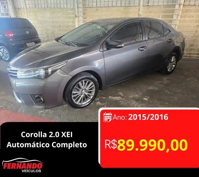 Carro Toyota Corolla 2016 2.0 XEi Multi-Drive S (Flex)