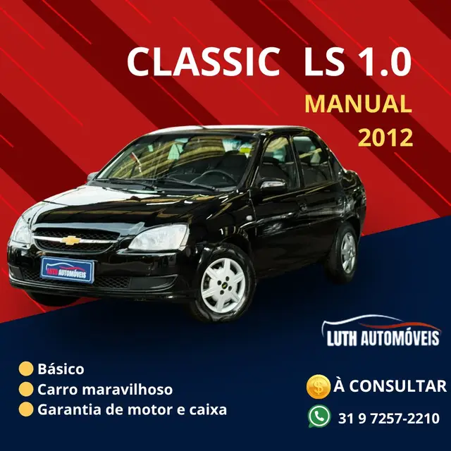 Carro Chevrolet Classic 2012 LS VHC E 1.0 (Flex)