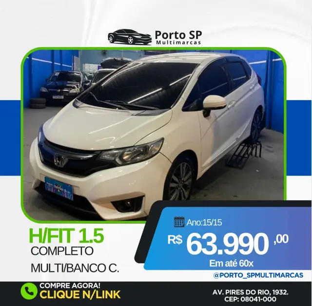 Carro Honda Fit 2015 1.5 16v EX CVT (Flex)