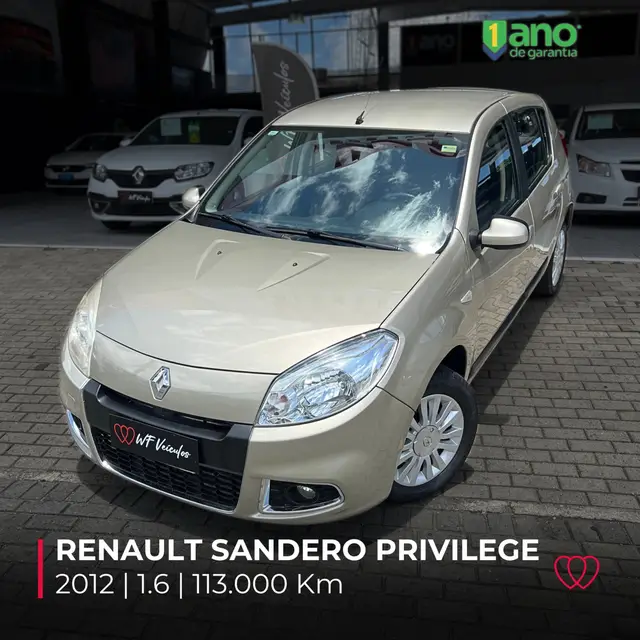 Carro Renault Sandero 2012 Privilege 1.6 16V (Flex)(aut)