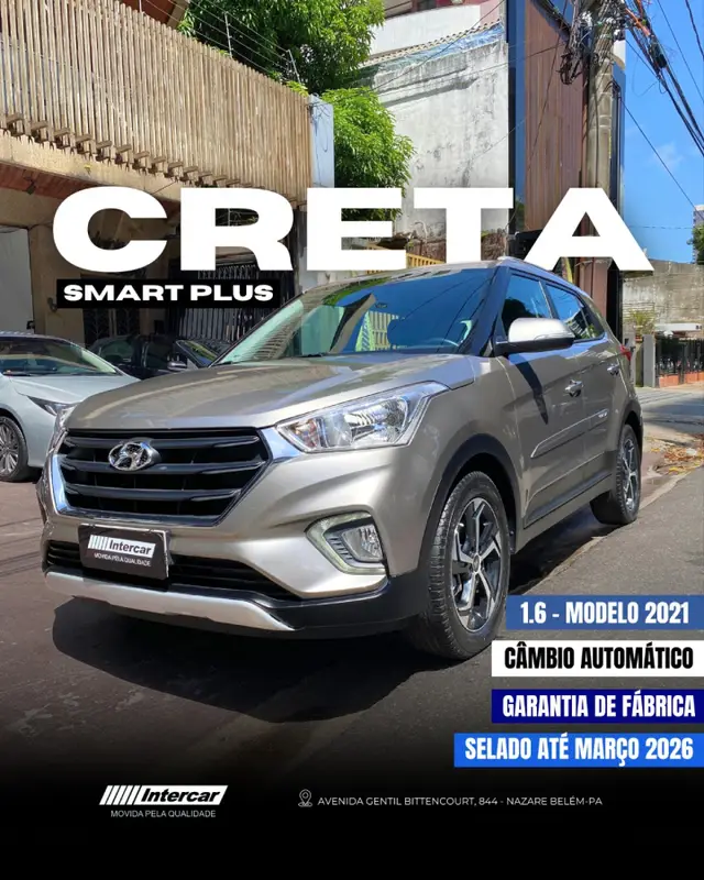 Carro Hyundai Creta 2021 Smart Plus 1.6 (Aut) (Flex)