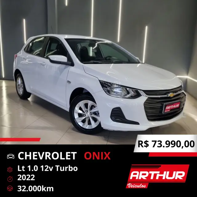 Carro Chevrolet Onix 2022 LT 1.0 Turbo (Flex)