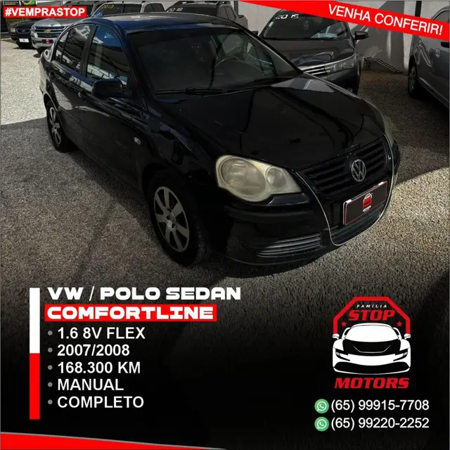 Carro Volkswagen Polo Sedan 2008 1.6 8V (Flex)
