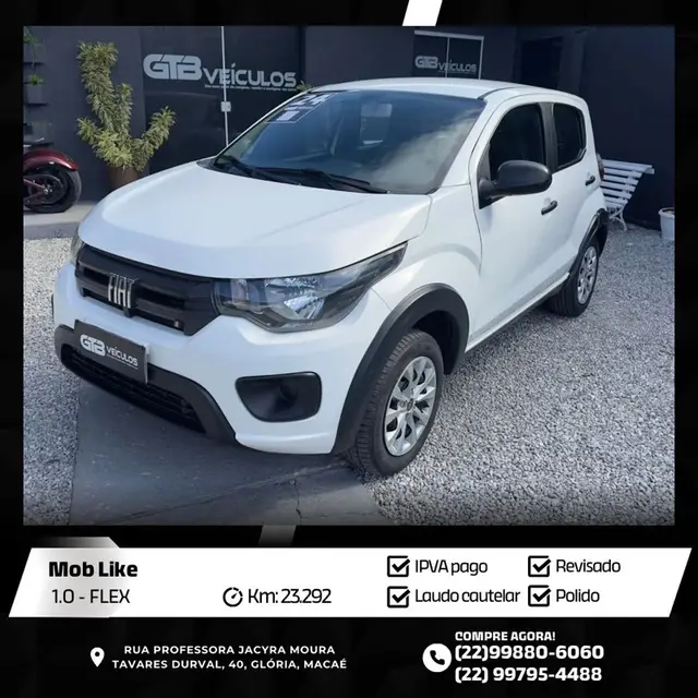 Carro Fiat Mobi 2024 Like 1.0