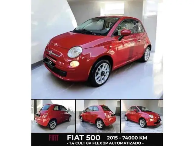 Carro Fiat 500 2015 Cabrio Dualogic 1.4 Evo (Flex)