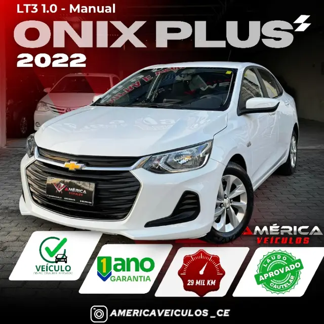 Carro Chevrolet Onix Plus 2022 1.0 LT (Flex)